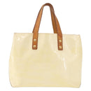 LOUIS VUITTON Monogram Vernis Reade PM Hand Bag Perle M91336 LV Auth 187720-2