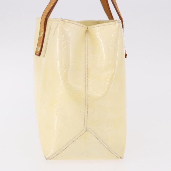 LOUIS VUITTON Monogram Vernis Reade PM Hand Bag Perle M91336 LV Auth 187720