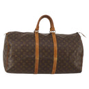 LOUIS VUITTON Monogram Keepall 55 Boston Bag M41424 LV Auth 187725-1