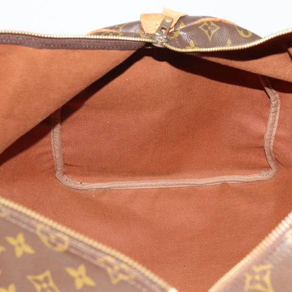 LOUIS VUITTON Monogram Keepall 55 Boston Bag M41424 LV Auth 187725