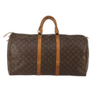LOUIS VUITTON Monogram Keepall 55 Boston Bag M41424 LV Auth 187725-3