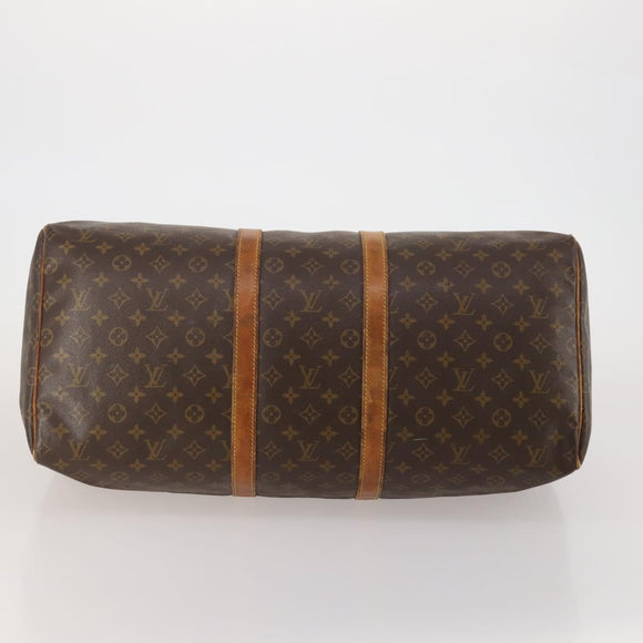 LOUIS VUITTON Monogram Keepall 55 Boston Bag M41424 LV Auth 187725
