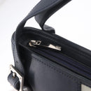 LOEWE Anagram Shoulder Bag Suede Leather Gray Silver Auth 187727A-10