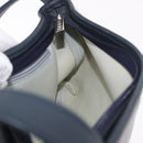 LOEWE Anagram Shoulder Bag Suede Leather Gray Silver Auth 187727A-18
