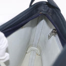 LOEWE Anagram Shoulder Bag Suede Leather Gray Silver Auth 187727A-19
