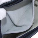 LOEWE Anagram Shoulder Bag Suede Leather Gray Silver Auth 187727A-21