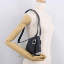 LOEWE Anagram Shoulder Bag Suede Leather Gray Silver Auth 187727A-22