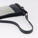 LOEWE Anagram Shoulder Bag Suede Leather Gray Silver Auth 187727A-7