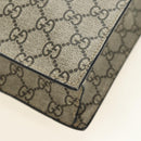 GUCCI GG Supreme Tote Bag PVC 2way Beige Gold 450950 Auth 187728M-17