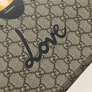 GUCCI GG Supreme Tote Bag PVC 2way Beige Gold 450950 Auth 187728M-22