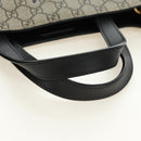 GUCCI GG Supreme Tote Bag PVC 2way Beige Gold 450950 Auth 187728M-7