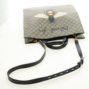 GUCCI GG Supreme Tote Bag PVC 2way Beige Gold 450950 Auth 187728M-8