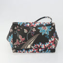 PRADA Hand Bag Saffiano leather 2way Black Silver Auth 187729A-5