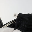 PRADA Hand Bag Saffiano leather 2way Black Silver Auth 187729A-11