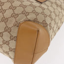 GUCCI GG Canvas Sherry Line Tote Bag Beige Red 019 0401 Auth 187732A-14
