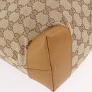 GUCCI GG Canvas Sherry Line Tote Bag Beige Red 019 0401 Auth 187732A-15