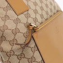 GUCCI GG Canvas Sherry Line Tote Bag Beige Red 019 0401 Auth 187732A-10