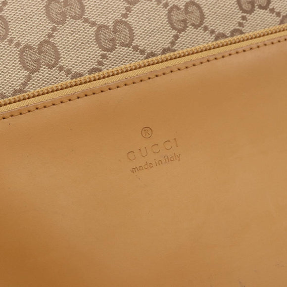 GUCCI GG Canvas Sherry Line Tote Bag Beige Red 019 0401 Auth 187732A
