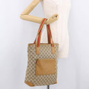 GUCCI GG Canvas Sherry Line Tote Bag Beige Red 019 0401 Auth 187732A-24