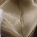 CHANEL Matelasse Pouch Lamb Skin Beige Gold CC Auth 187733A-18