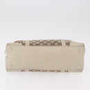 GUCCI GG Canvas Tote Bag Beige Gold 257069 Auth 187734-6
