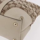 GUCCI GG Canvas Tote Bag Beige Gold 257069 Auth 187734-16