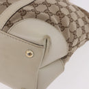 GUCCI GG Canvas Tote Bag Beige Gold 257069 Auth 187734-18