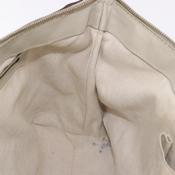 GUCCI GG Canvas Tote Bag Beige Gold 257069 Auth 187734