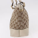 GUCCI GG Canvas Tote Bag Beige Gold 257069 Auth 187734-4