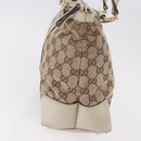 GUCCI GG Canvas Tote Bag Beige Gold 257069 Auth 187734-5