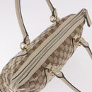 GUCCI GG Canvas Tote Bag Beige Gold 257069 Auth 187734-14