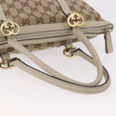 GUCCI GG Canvas Tote Bag Beige Gold 257069 Auth 187734-7
