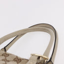 GUCCI GG Canvas Tote Bag Beige Gold 257069 Auth 187734-15