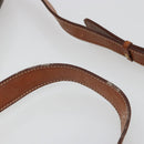 CELINE Macadam Canvas Shoulder Bag PVC Leather Brown Gold Auth 187736-8