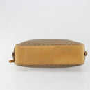 GUCCI Micro GG Supreme Hand Bag PVC Beige Gold Auth 187737-11
