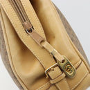 GUCCI Micro GG Supreme Hand Bag PVC Beige Gold Auth 187737-17