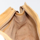 GUCCI Micro GG Supreme Hand Bag PVC Beige Gold Auth 187737-20