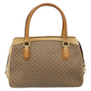 GUCCI Micro GG Supreme Hand Bag PVC Beige Gold Auth 187737-3