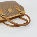 GUCCI Micro GG Supreme Hand Bag PVC Beige Gold Auth 187737-9