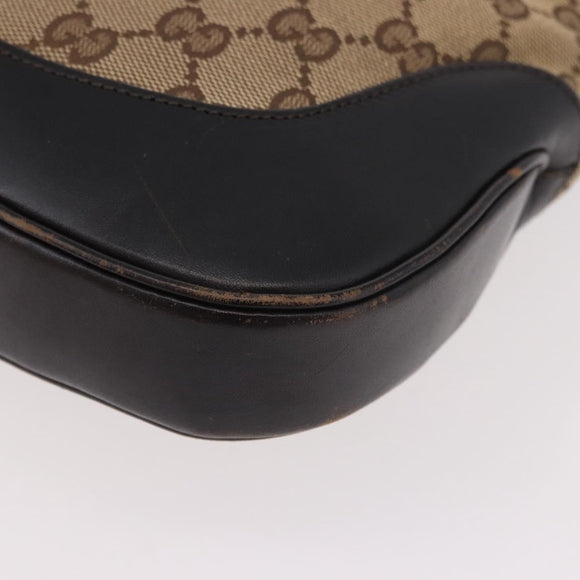GUCCI GG Canvas Jackie Web Sherry Line Bag Beige Red 001 3306 3444 Auth 187739