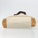 GUCCI GG Supreme Web Sherry Line Tote Bag PVC White Red 002 904 0223 Auth 187740-5