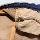 Christian Dior Trotter Canvas Hand Bag Navy Silver Auth 187741-19