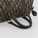 Christian Dior Trotter Canvas Hand Bag Navy Silver Auth 187741-7