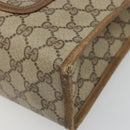 GUCCI GG Supreme Web Sherry Line Tote Bag PVC Beige Red 89 02 997 Auth 187743-9