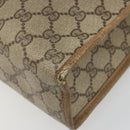 GUCCI GG Supreme Web Sherry Line Tote Bag PVC Beige Red 89 02 997 Auth 187743-15