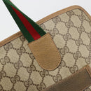 GUCCI GG Supreme Web Sherry Line Tote Bag PVC Beige Red 89 02 997 Auth 187743-10