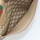 GUCCI GG Supreme Web Sherry Line Tote Bag PVC Beige Red 89 02 997 Auth 187743-23