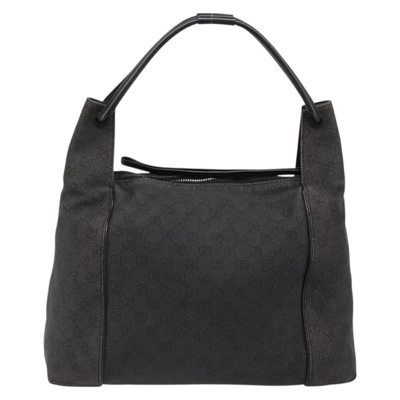GUCCI GG Canvas Shoulder Bag Brown 101292 Auth 187746A