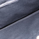 HERMES Fourre Tout PM Hand Bag cotton Black Silver Auth 187747A-16