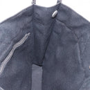 HERMES Fourre Tout PM Hand Bag cotton Black Silver Auth 187747A-17